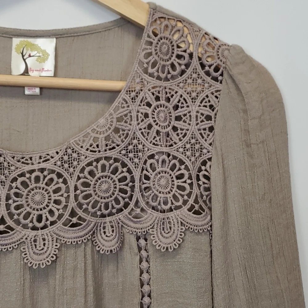Fig & Flower Top - Size Medium.